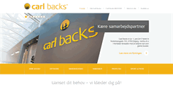 Desktop Screenshot of carlbacks.dk